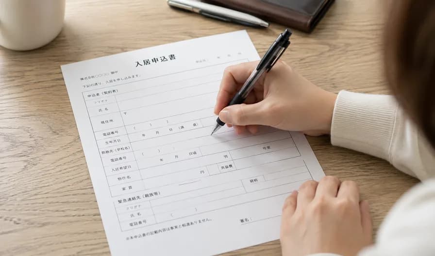 お申し込みフォームにご入力いただくようす